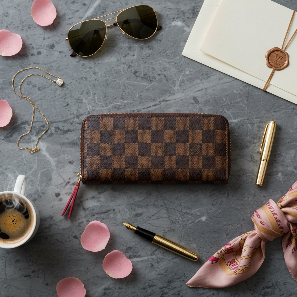 Louis Vuitton Clemence Wallet – Damier Ebène Canvas