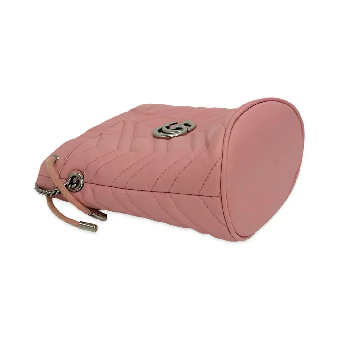 GUCCI  Quilted Leather GG Marmont Mini Bucket Bag