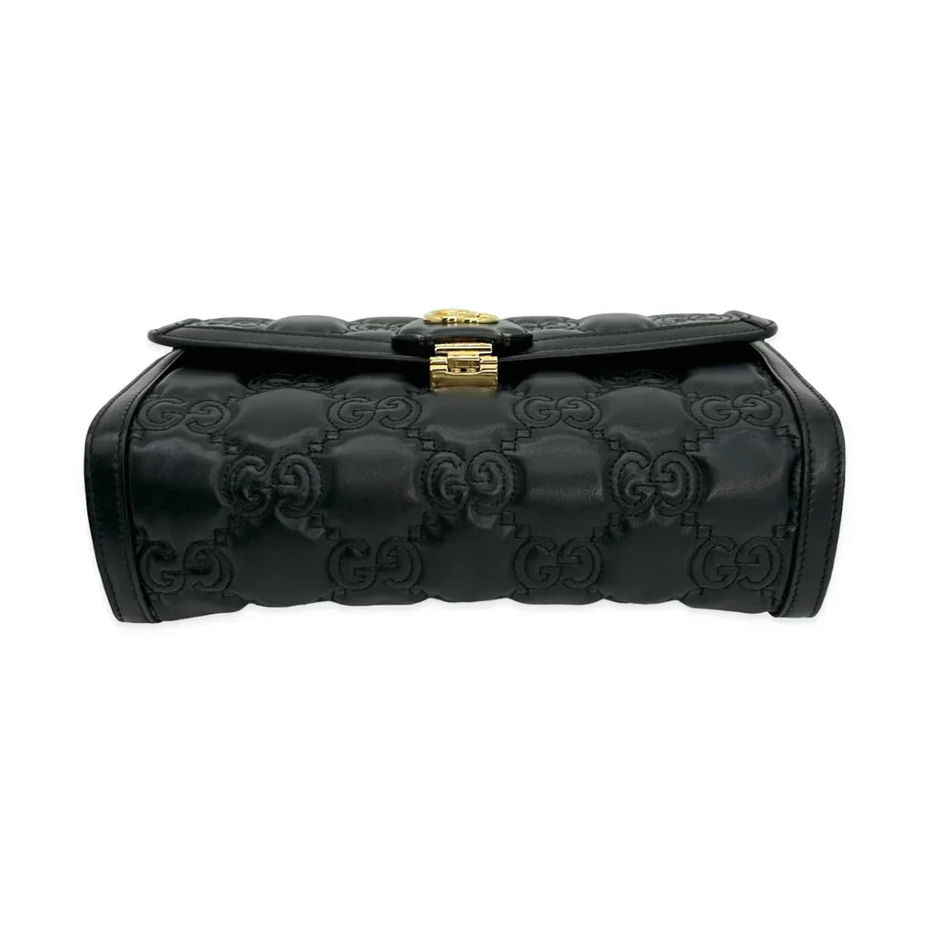 GUCCI  GG Matelasse Quilted Flap Shoulder Bag