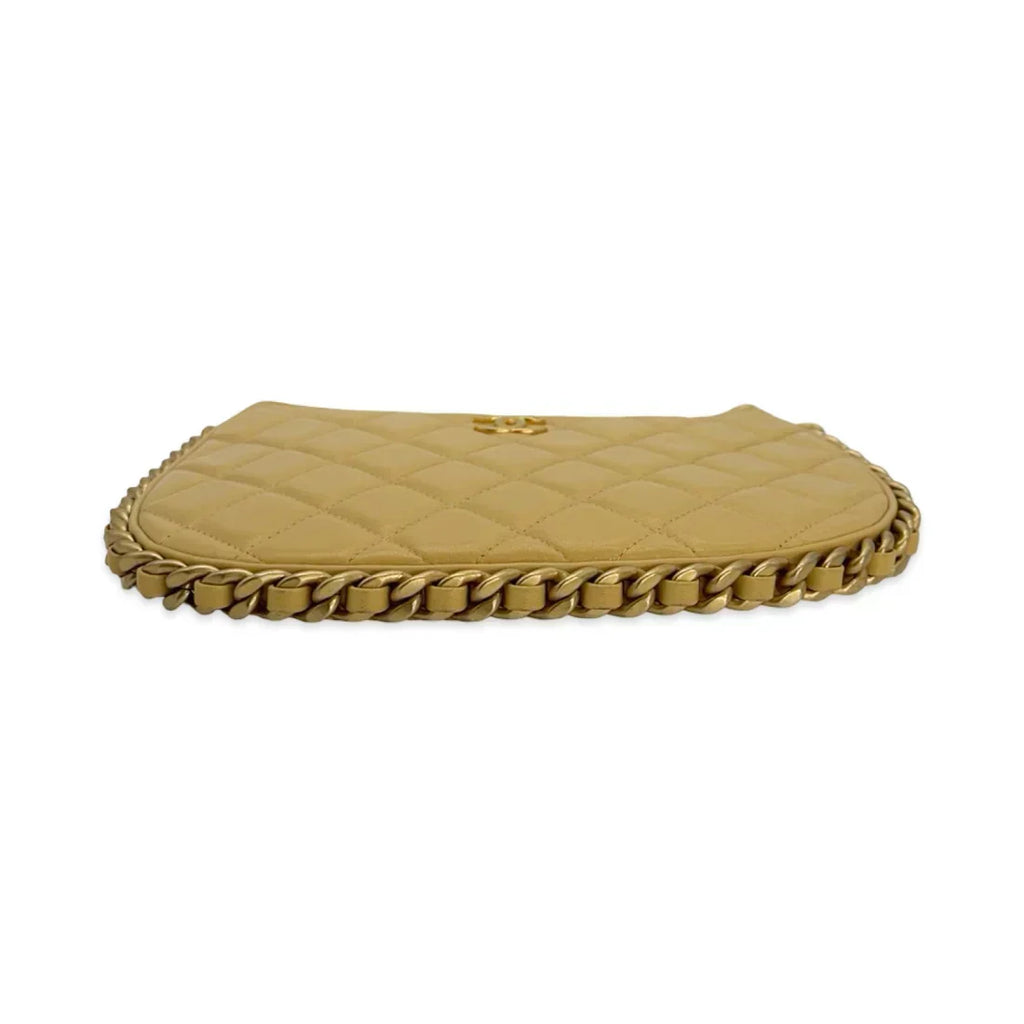 CHANEL  Calfskin Chain Around Shoulder Bag