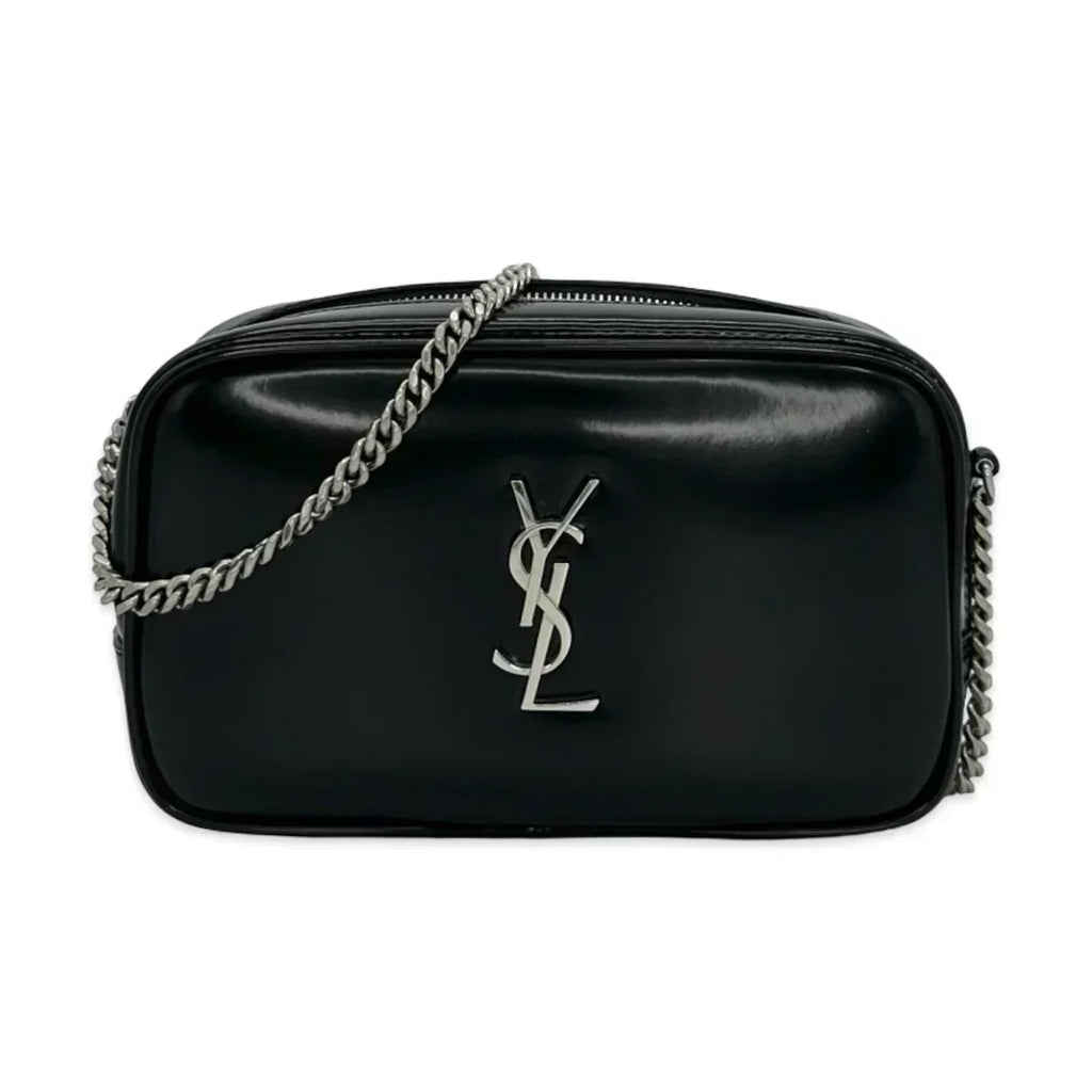 SAINT LAURENT  Patent Leather Mini Lou Camera Bag
