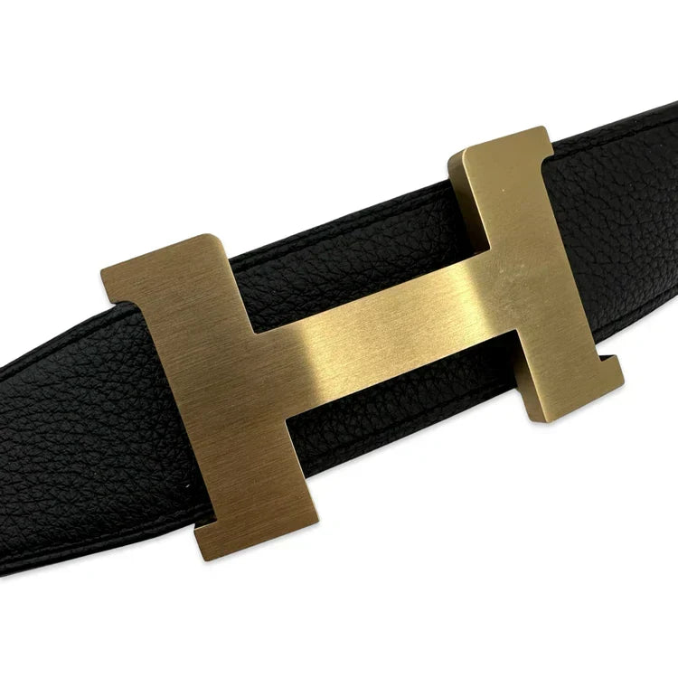 Hermès Leather H Buckle 32mm Reversible Belt