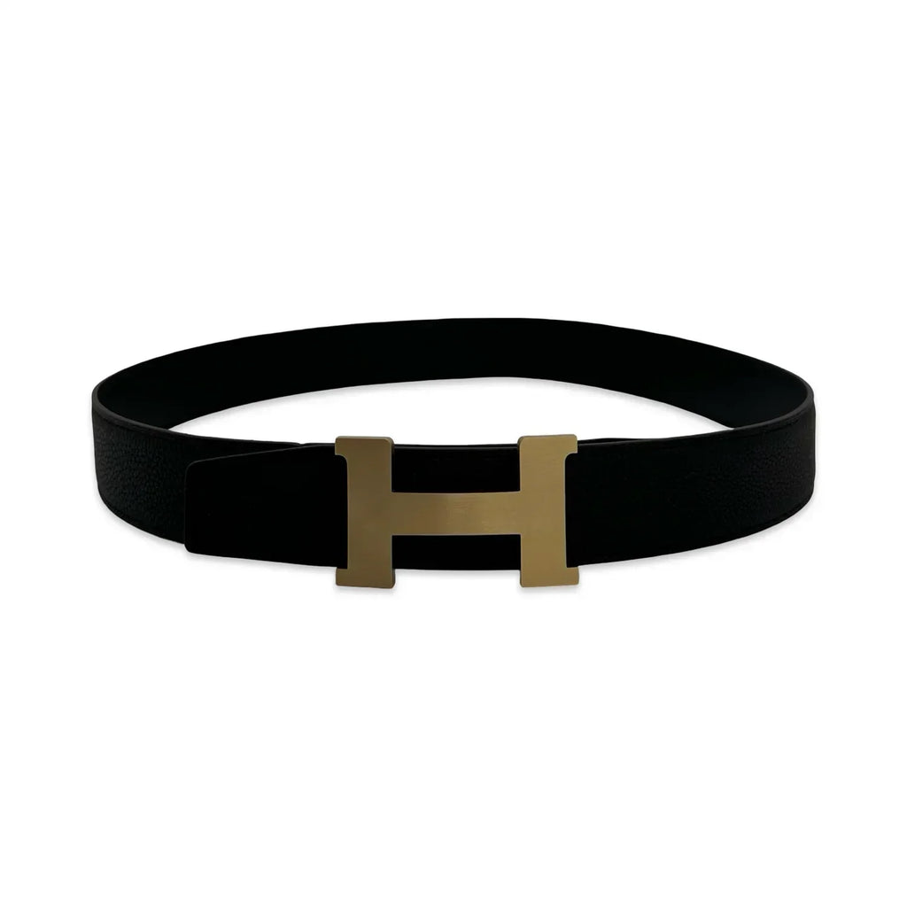 Hermès Leather H Buckle 32mm Reversible Belt