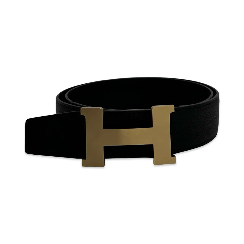 Hermès Leather H Buckle 32mm Reversible Belt