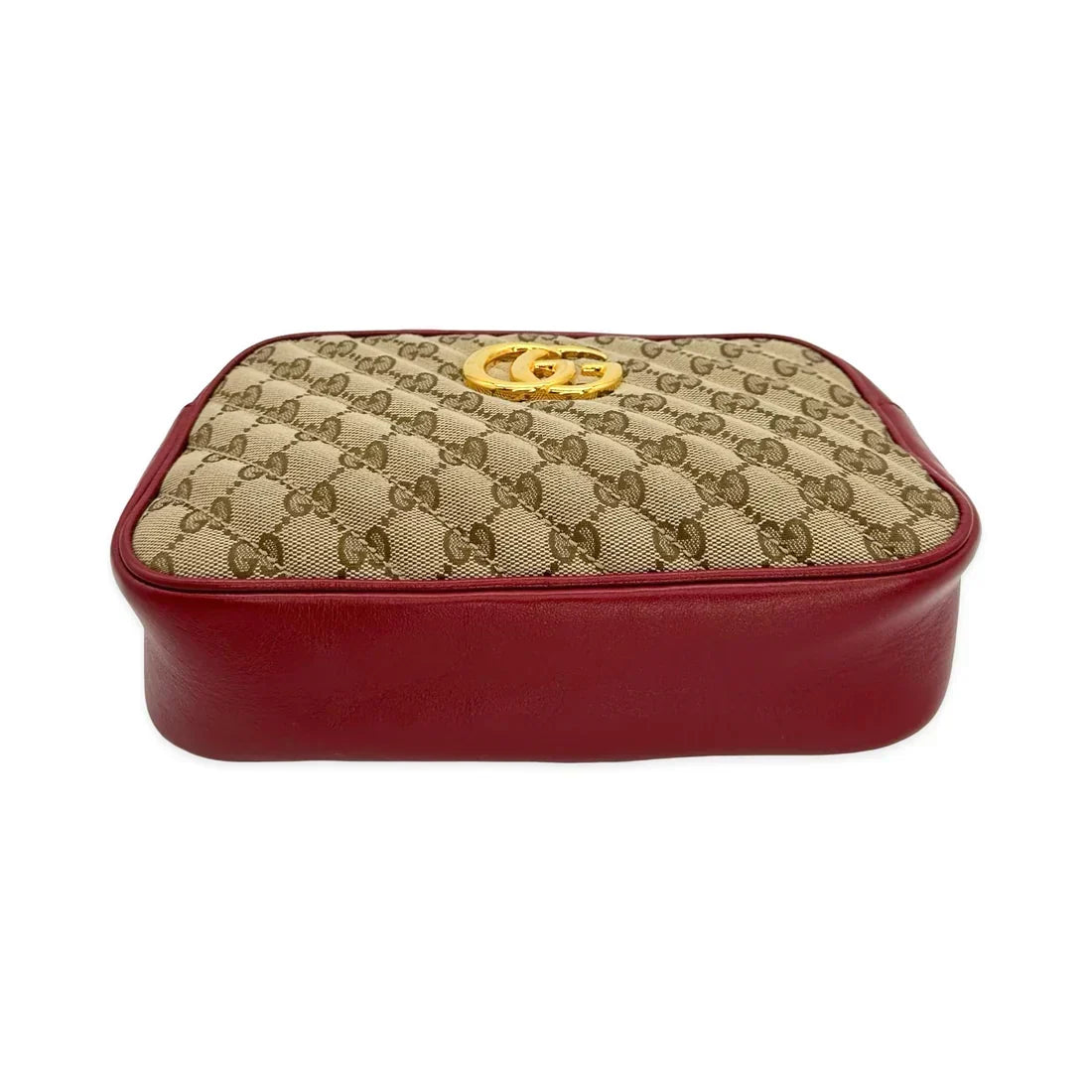 GUCCI  Quilted GG Canvas Small Marmont Camera Bag