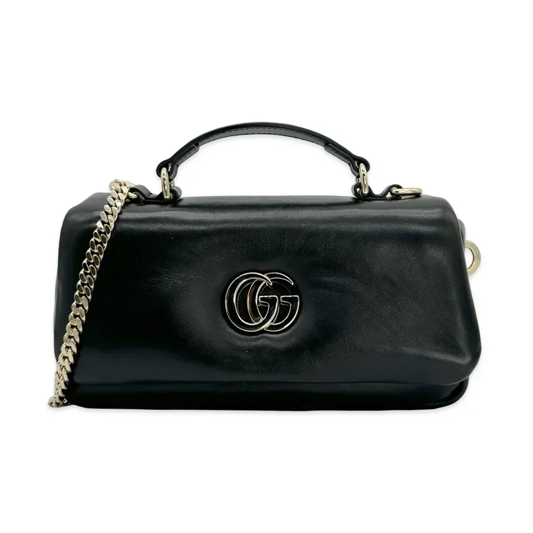 Gucci - Lambskin GG Milano Top Handle Bag