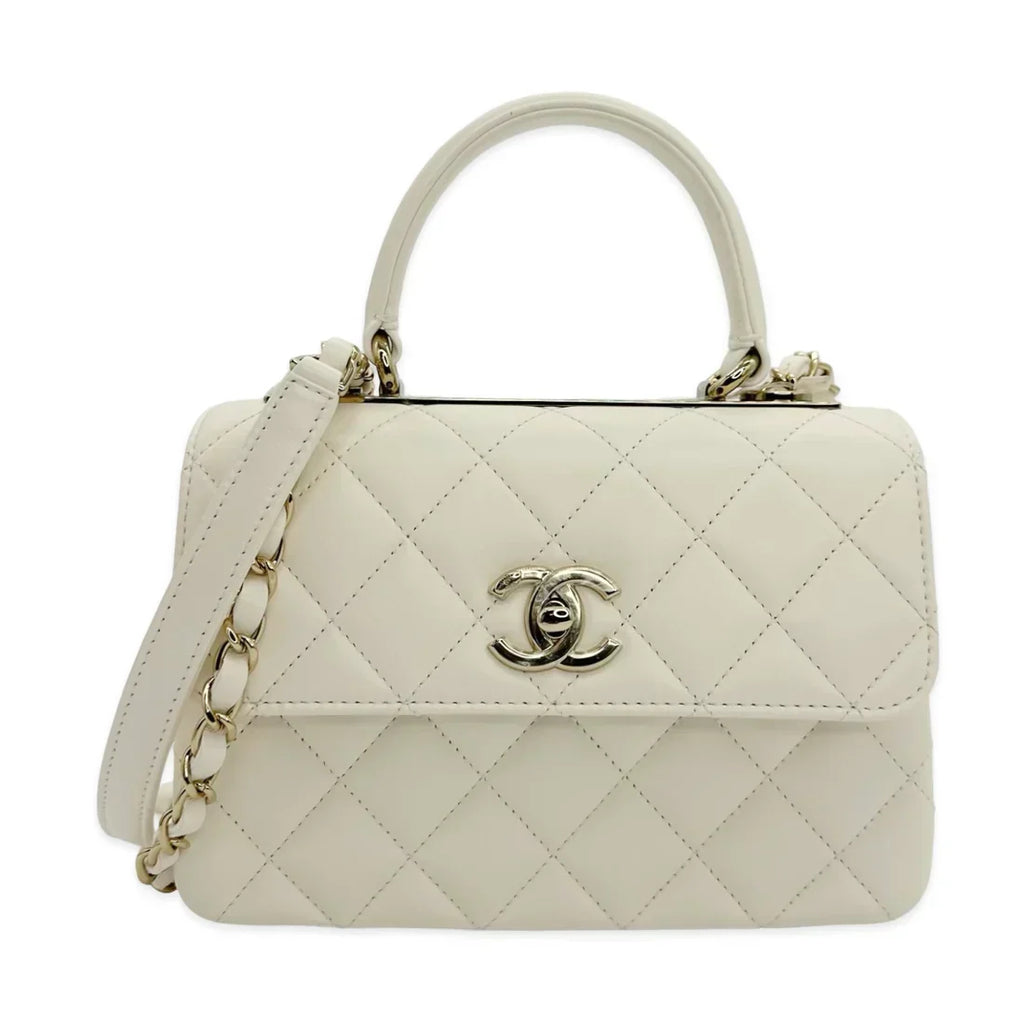 CHANEL  Quilted Lambskin Mini Trendy Top Handle