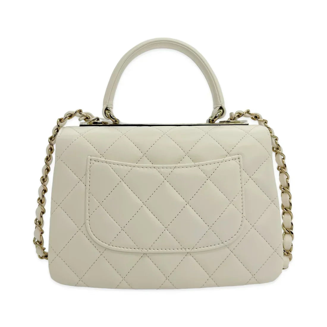 CHANEL  Quilted Lambskin Mini Trendy Top Handle