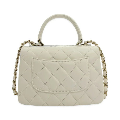 CHANEL  Quilted Lambskin Mini Trendy Top Handle