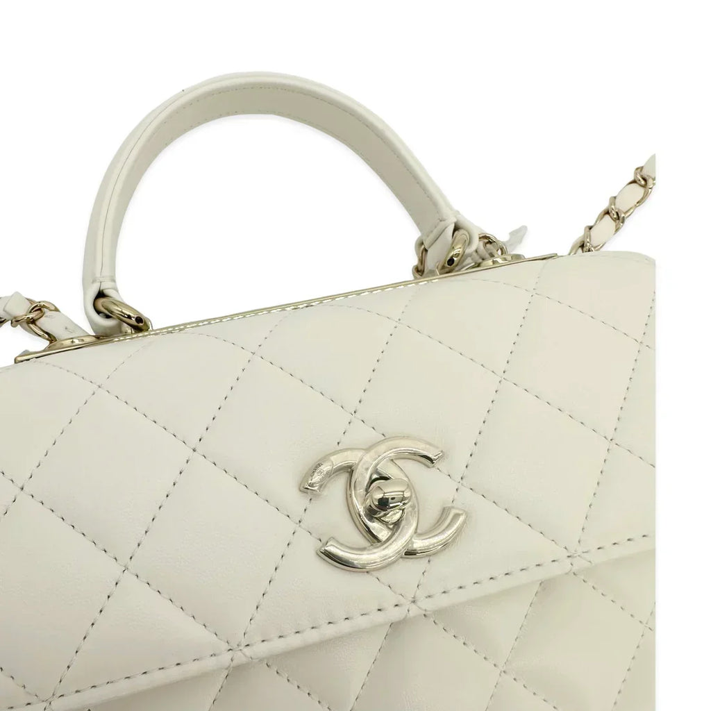CHANEL  Quilted Lambskin Mini Trendy Top Handle