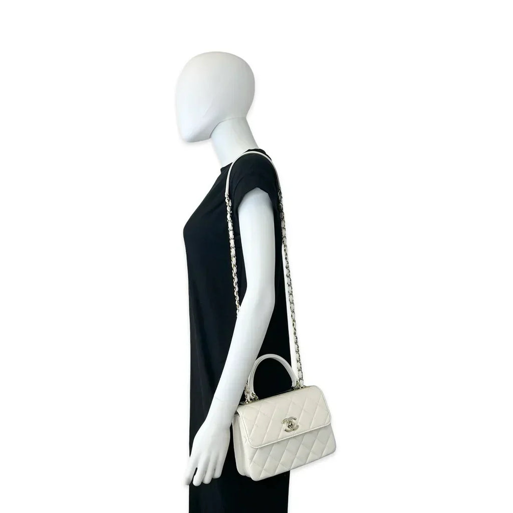 CHANEL  Quilted Lambskin Mini Trendy Top Handle