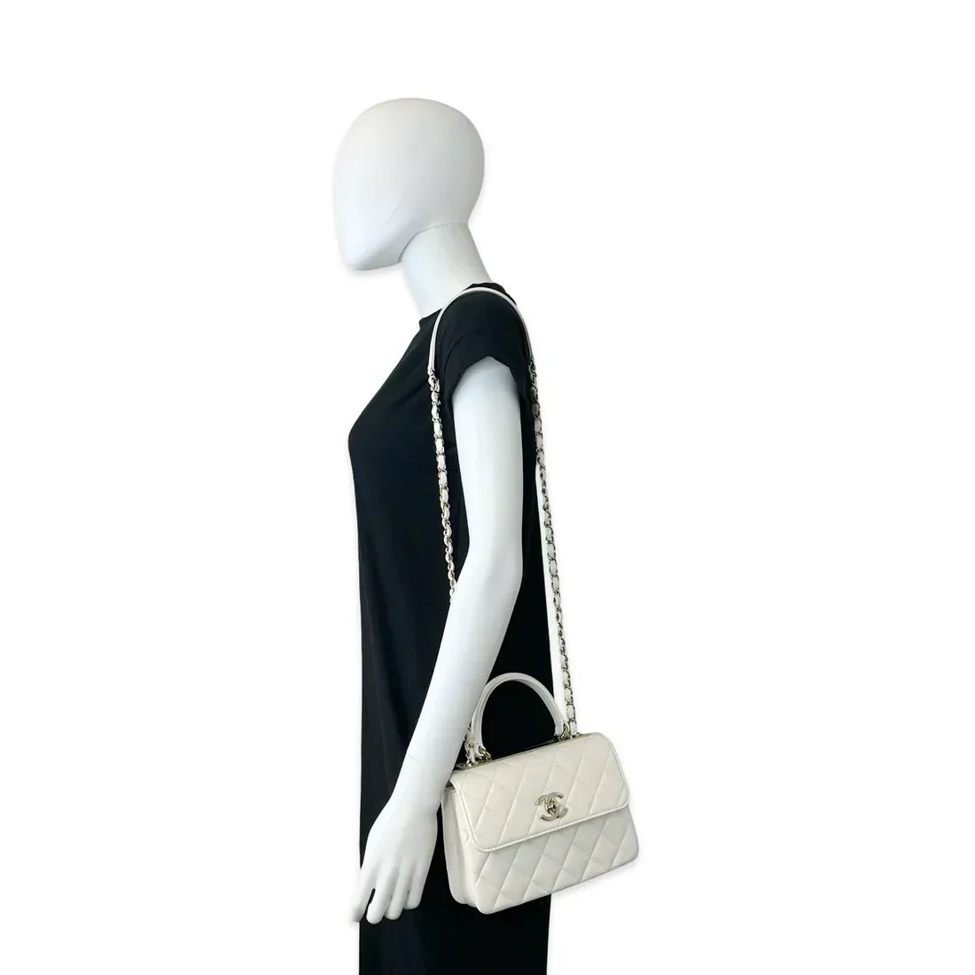 CHANEL  Quilted Lambskin Mini Trendy Top Handle