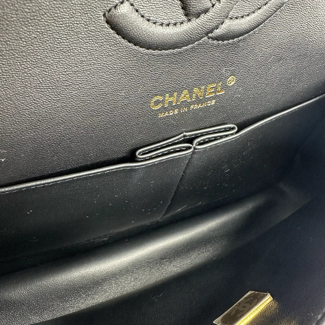 CHANEL  Coco Pleats Embossed Medium Classic Double Flap