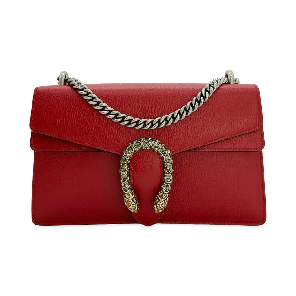 GUCCI  Grained Leather Small Dionysus Shoulder Bag
