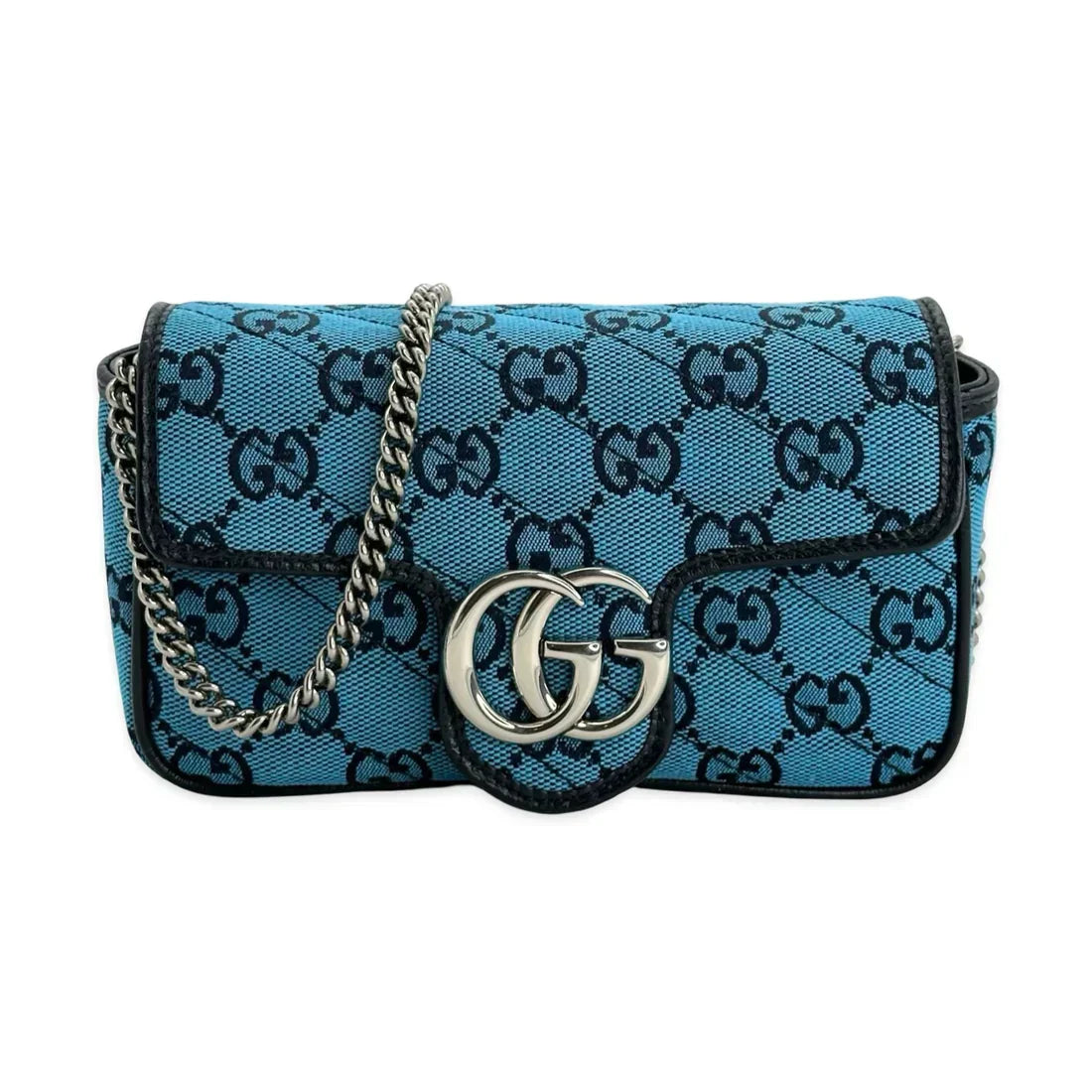 GUCCI  GG Canvas Super Mini Marmont Shoulder Bag