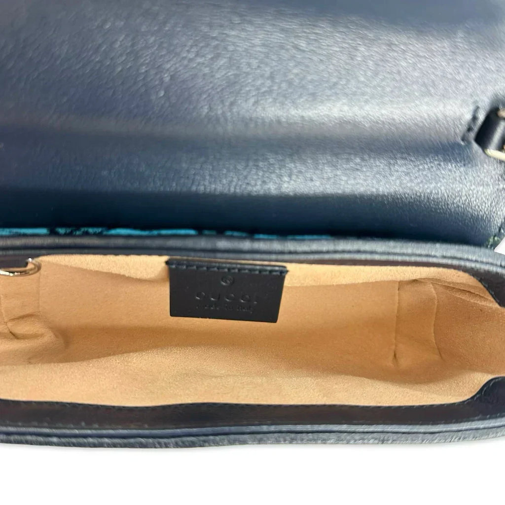 GUCCI  GG Canvas Super Mini Marmont Shoulder Bag