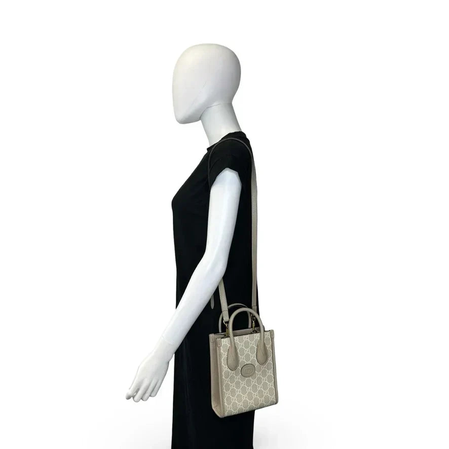 GUCCI  GG Supreme Interlocking G Mini Tote