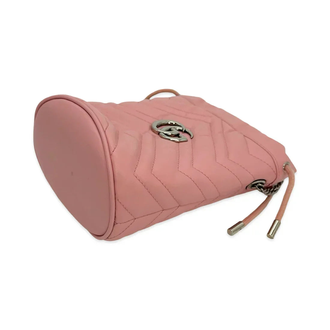 GUCCI  Quilted Leather GG Marmont Mini Bucket Bag