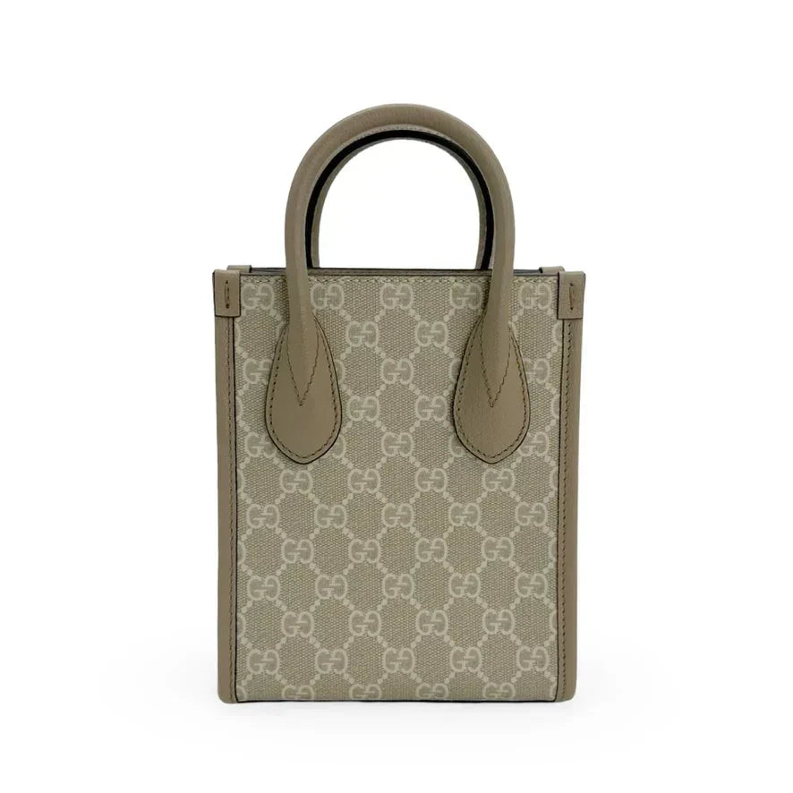 GUCCI  GG Supreme Interlocking G Mini Tote