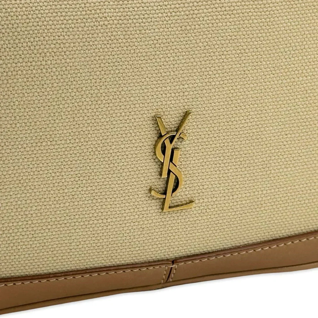 SAINT LAURENT  Woven Canvas Supple Camera Bag
