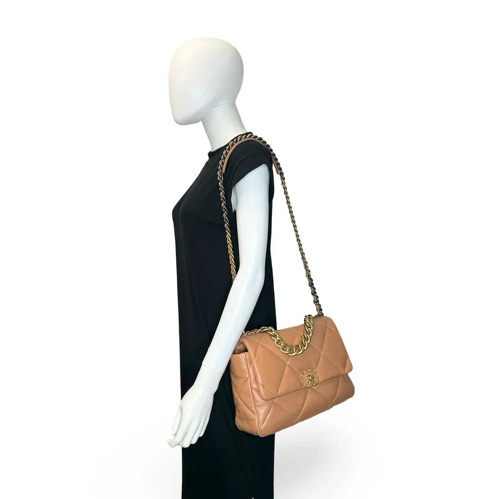 CHANEL  Quilted Lambskin Medium 19 Flap Bag