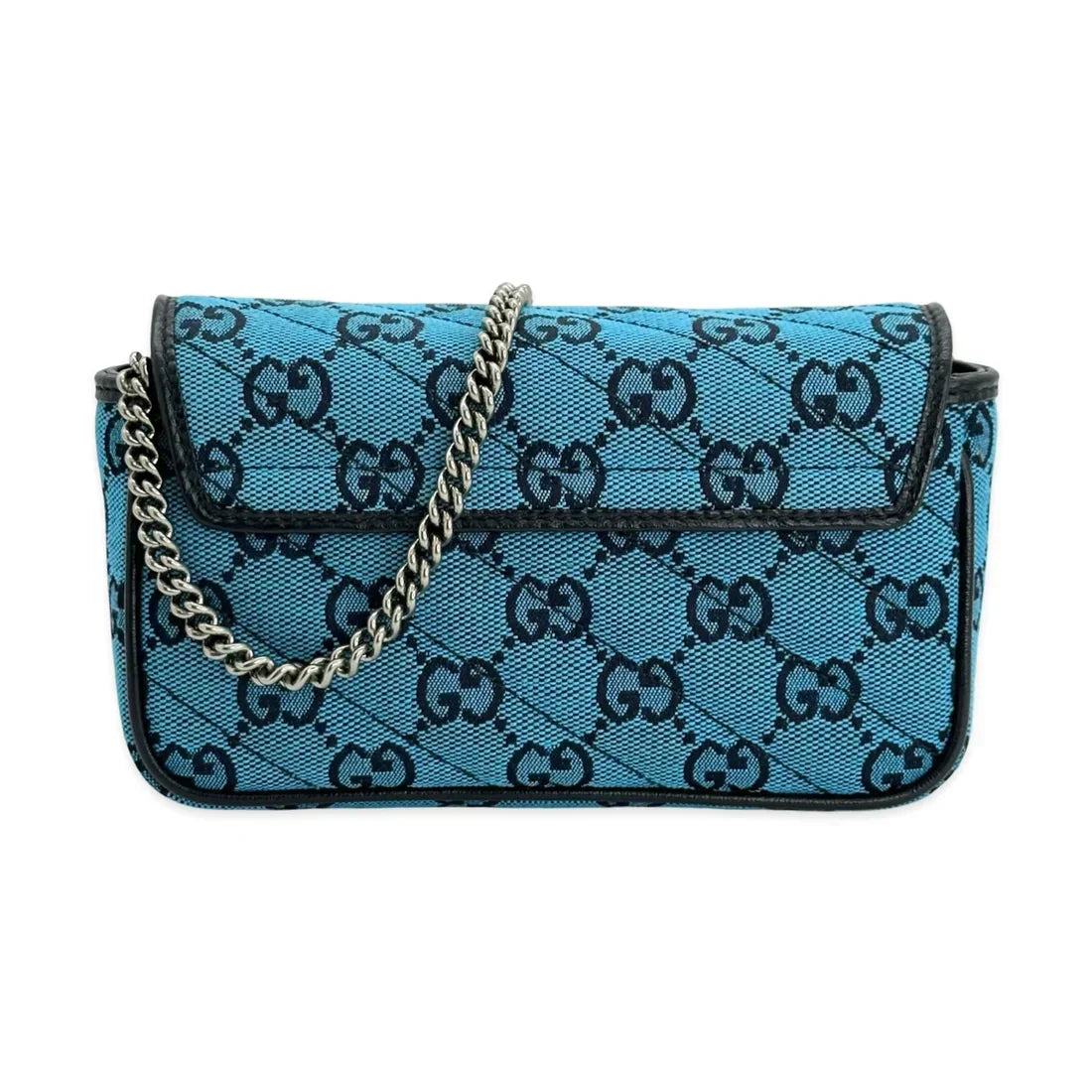 GUCCI  GG Canvas Super Mini Marmont Shoulder Bag