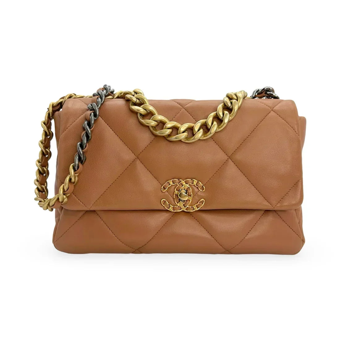 CHANEL  Quilted Lambskin Medium 19 Flap Bag