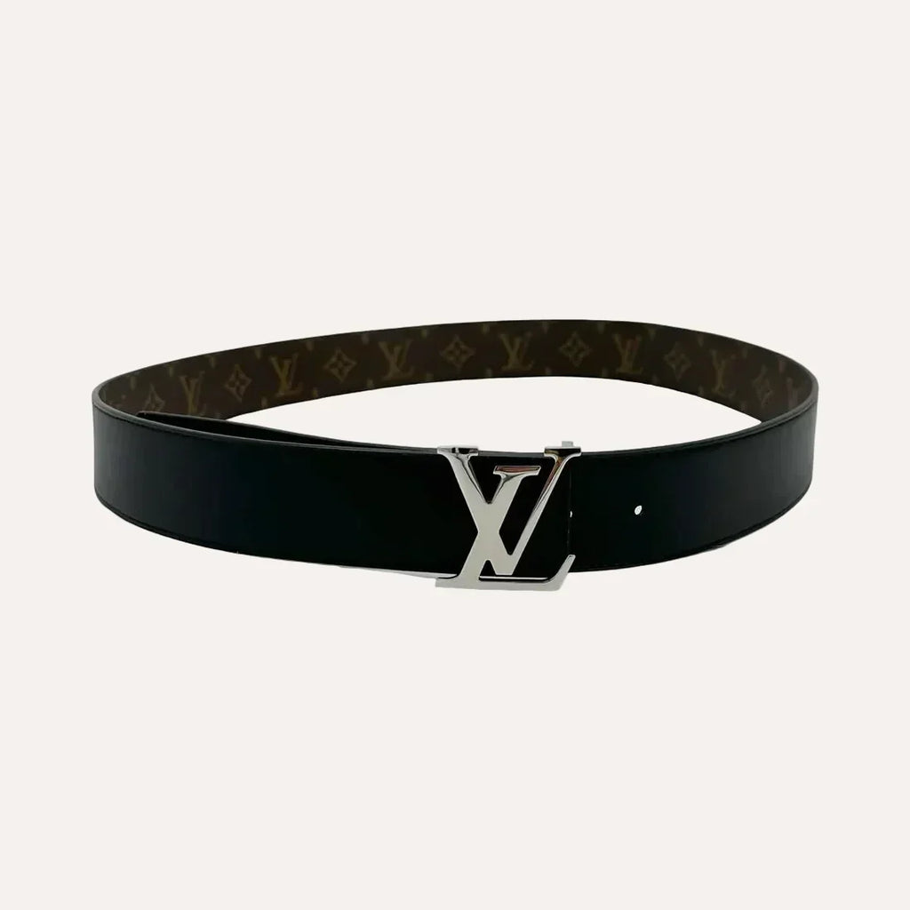 Louis Vuitton Damier Ebene Essential LV Leather Belt