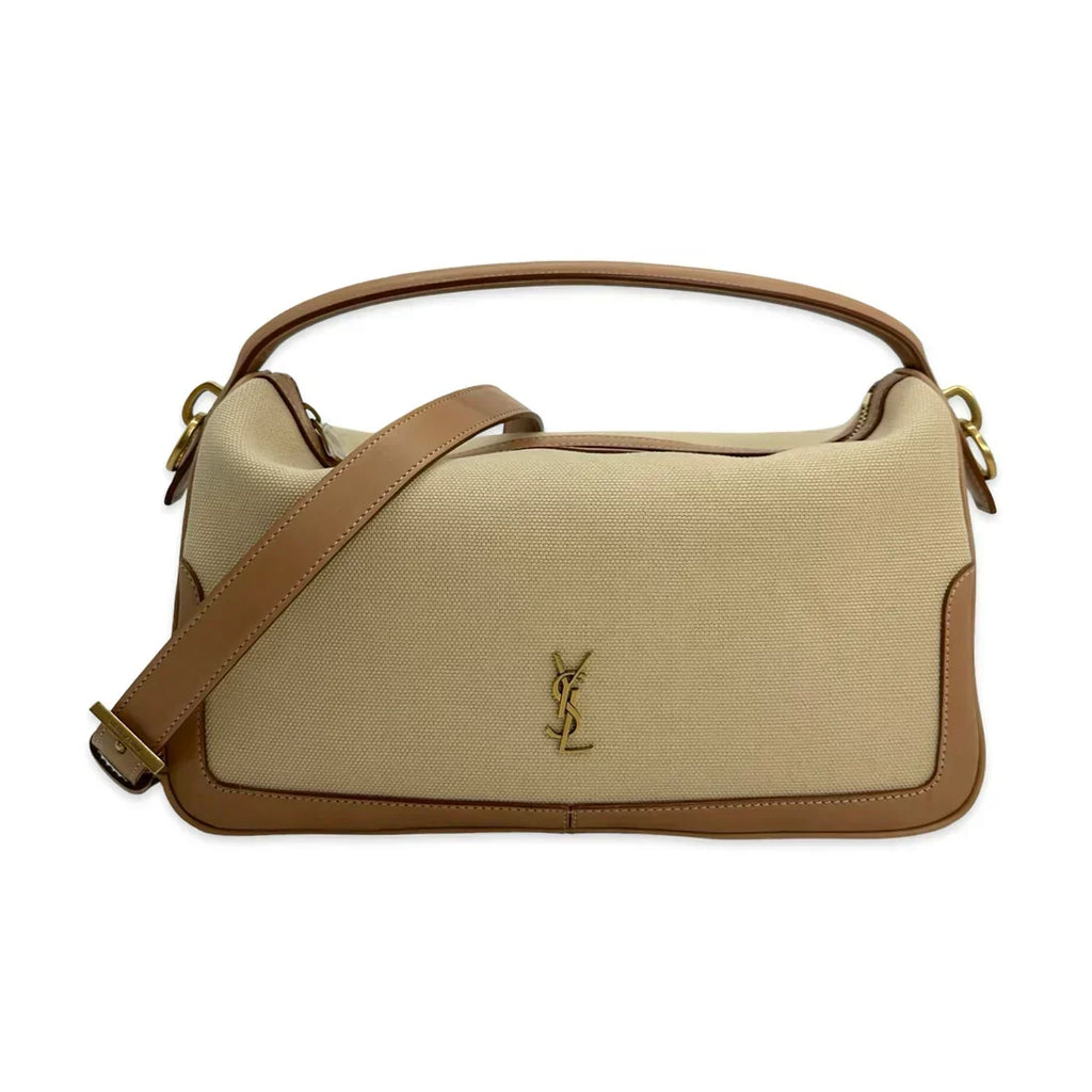 SAINT LAURENT  Woven Canvas Supple Camera Bag