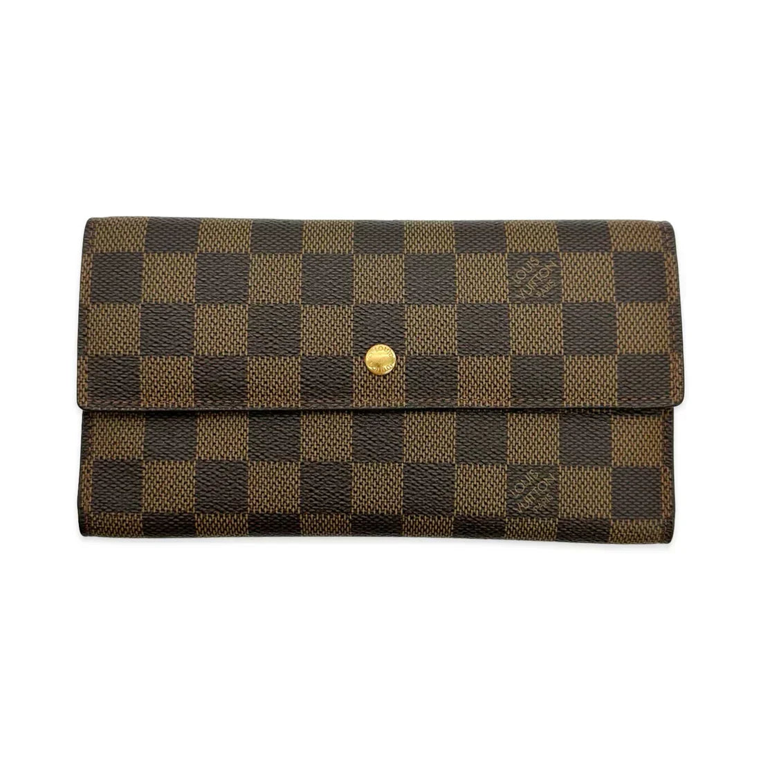 LOUIS VUITTON  Damier Ebene Sarah Wallet