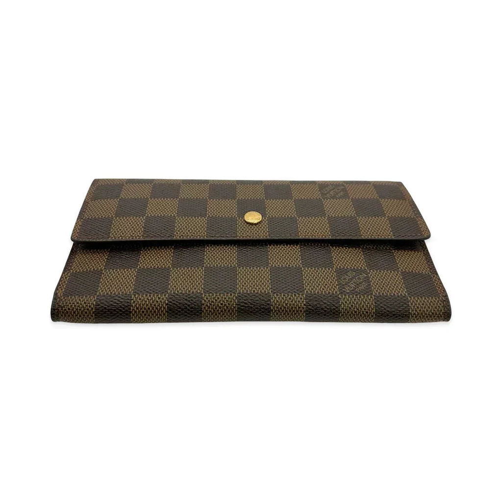 LOUIS VUITTON  Damier Ebene Sarah Wallet