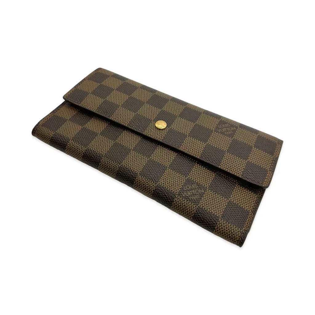 LOUIS VUITTON  Damier Ebene Sarah Wallet