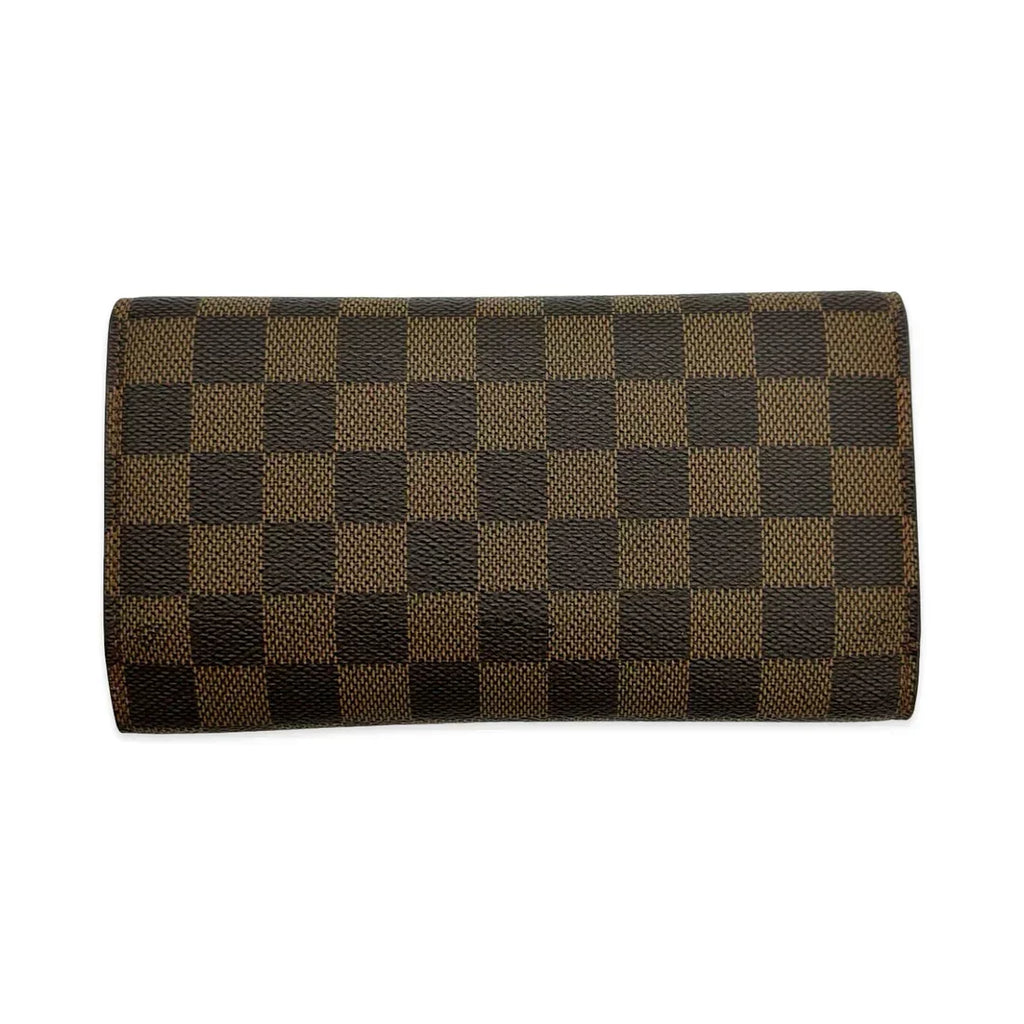 LOUIS VUITTON  Damier Ebene Sarah Wallet