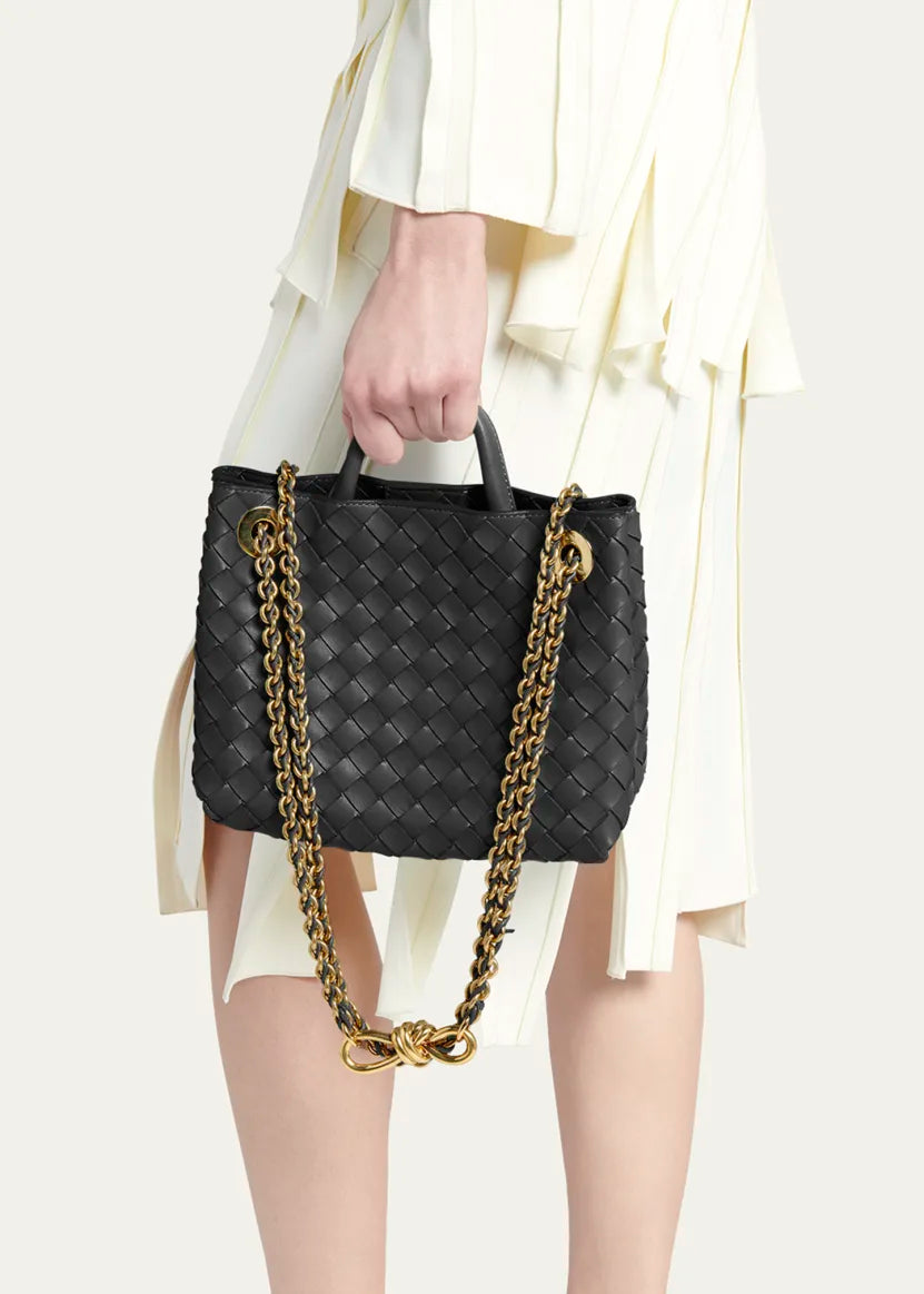 Bottega Veneta Small Andiamo Shoulder Bag with Chain Strap
