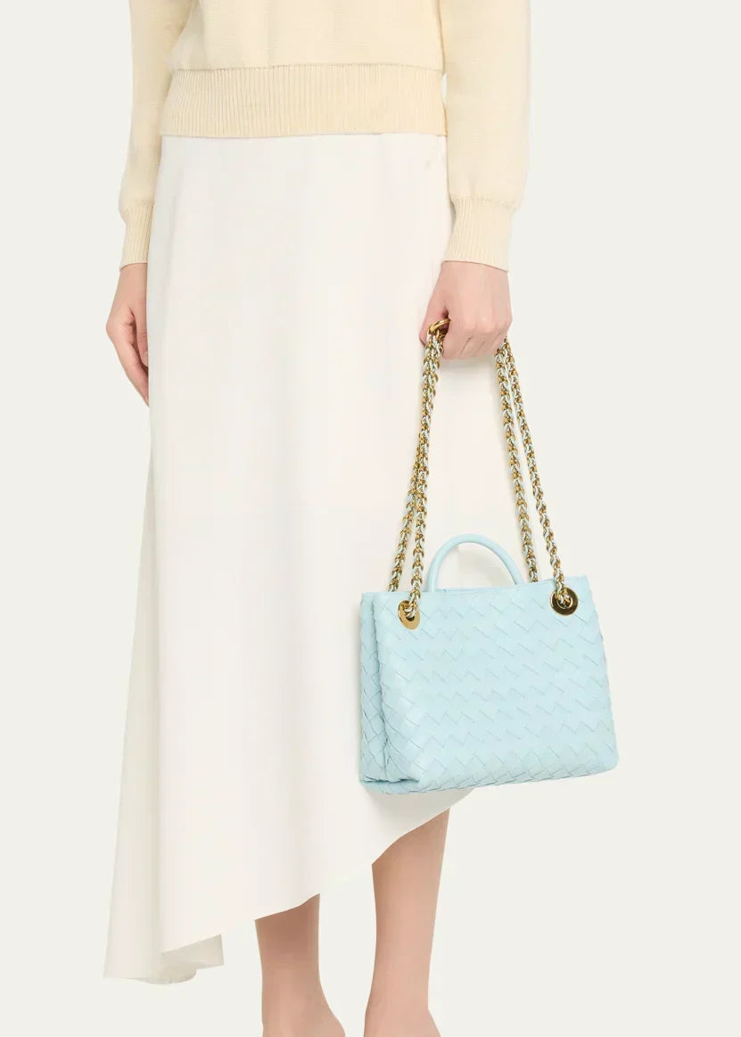 Bottega Veneta Small Andiamo Shoulder Bag with Chain Strap