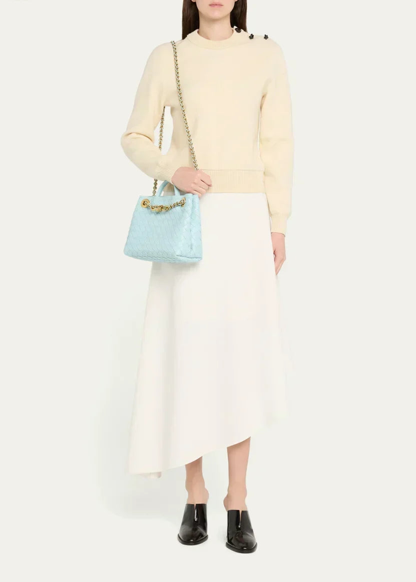Bottega Veneta Small Andiamo Shoulder Bag with Chain Strap
