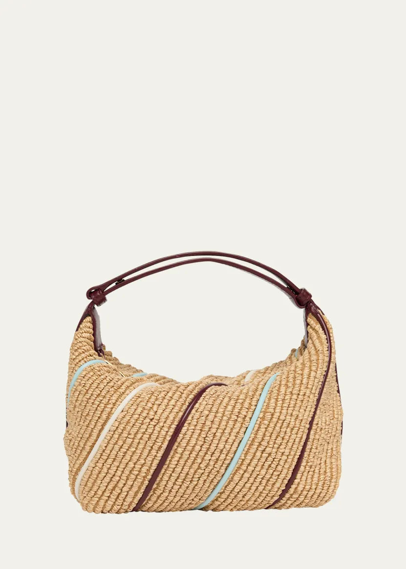 Bottega Veneta Wallace Mini Striped Shoulder Bag