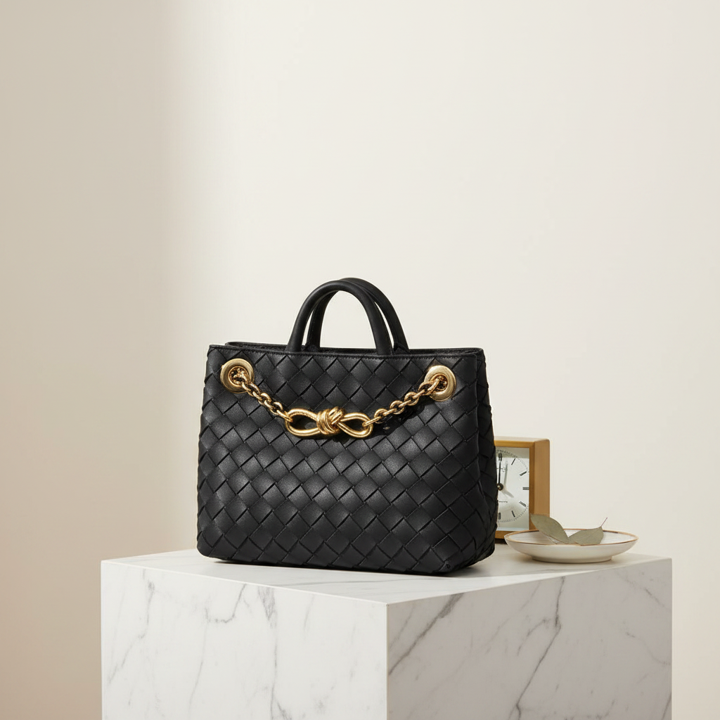 Bottega Veneta Small Andiamo Shoulder Bag with Chain Strap