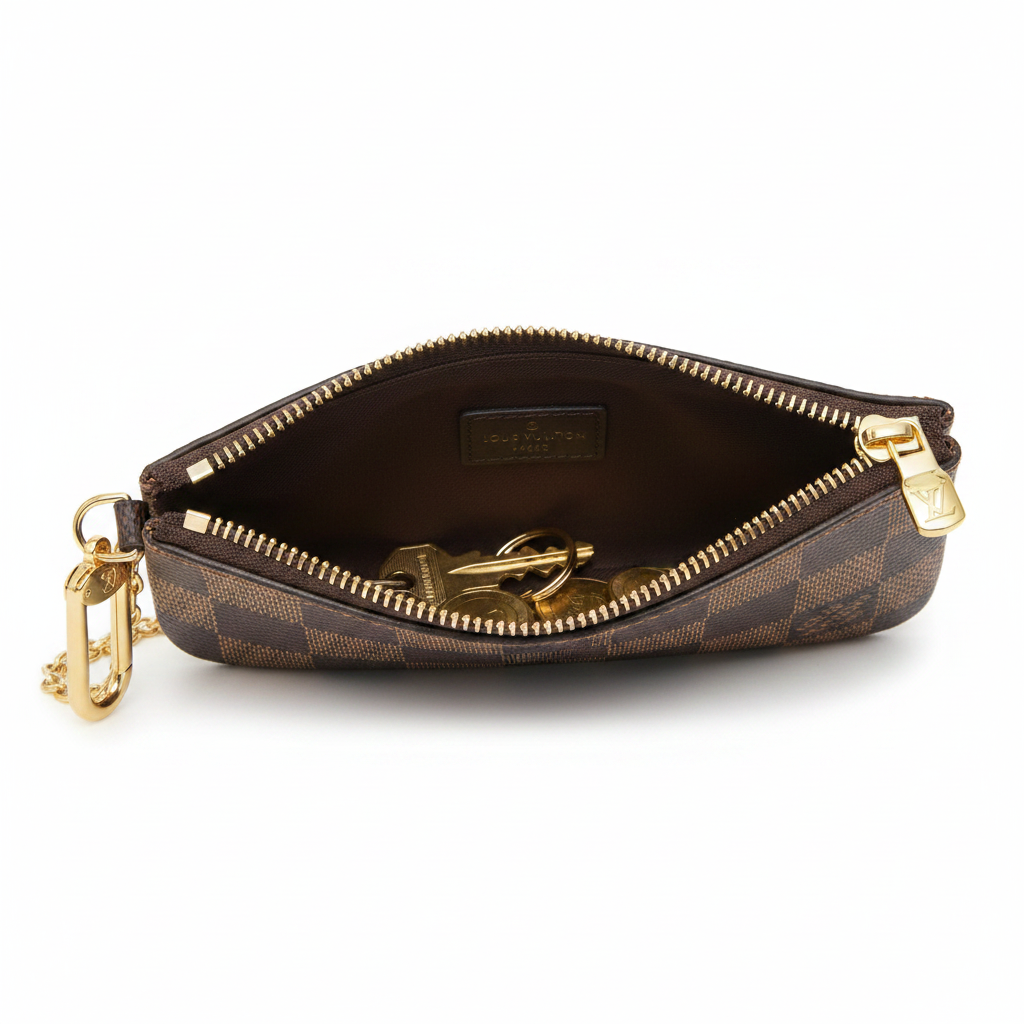Louis Vuitton Key Pouch – Damier Ebène Canvas