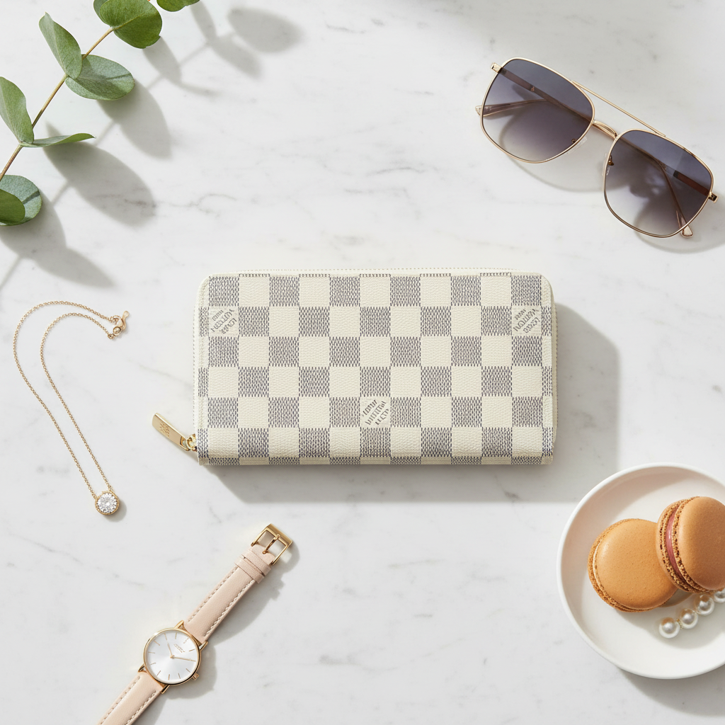 Louis Vuitton Zippy Wallet – Damier Azur Canvas