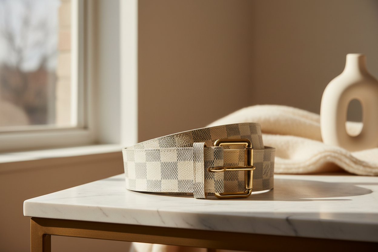 LV Damier Azur Belt – Lifestyle