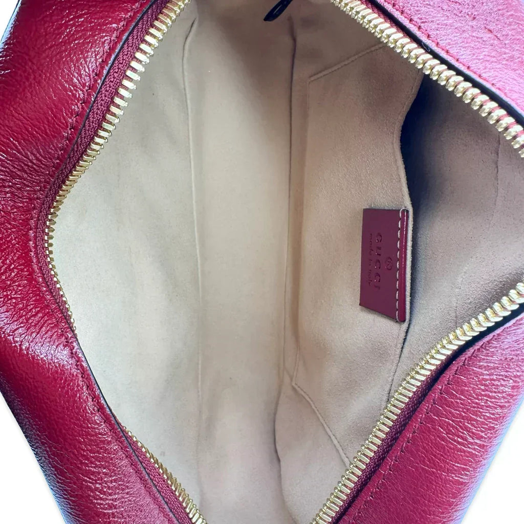 GUCCI  Quilted GG Canvas Small Marmont Camera Bag