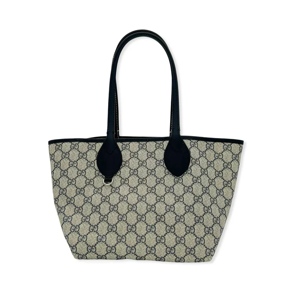 GUCCI  GG Supreme Reversible Denim Logo Tote