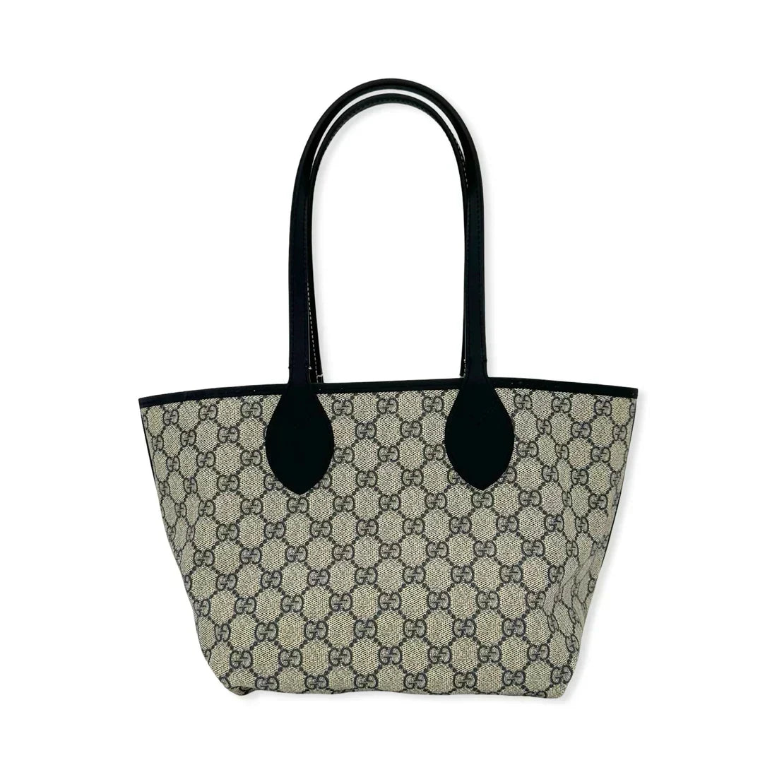 GUCCI  GG Supreme Reversible Denim Logo Tote