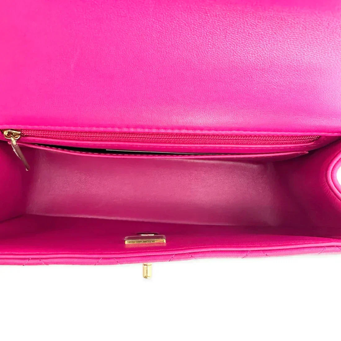 CHANEL  Quilted Lambskin Mini Rectangular Top Handle