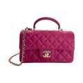 CHANEL  Quilted Lambskin Mini Rectangular Top Handle