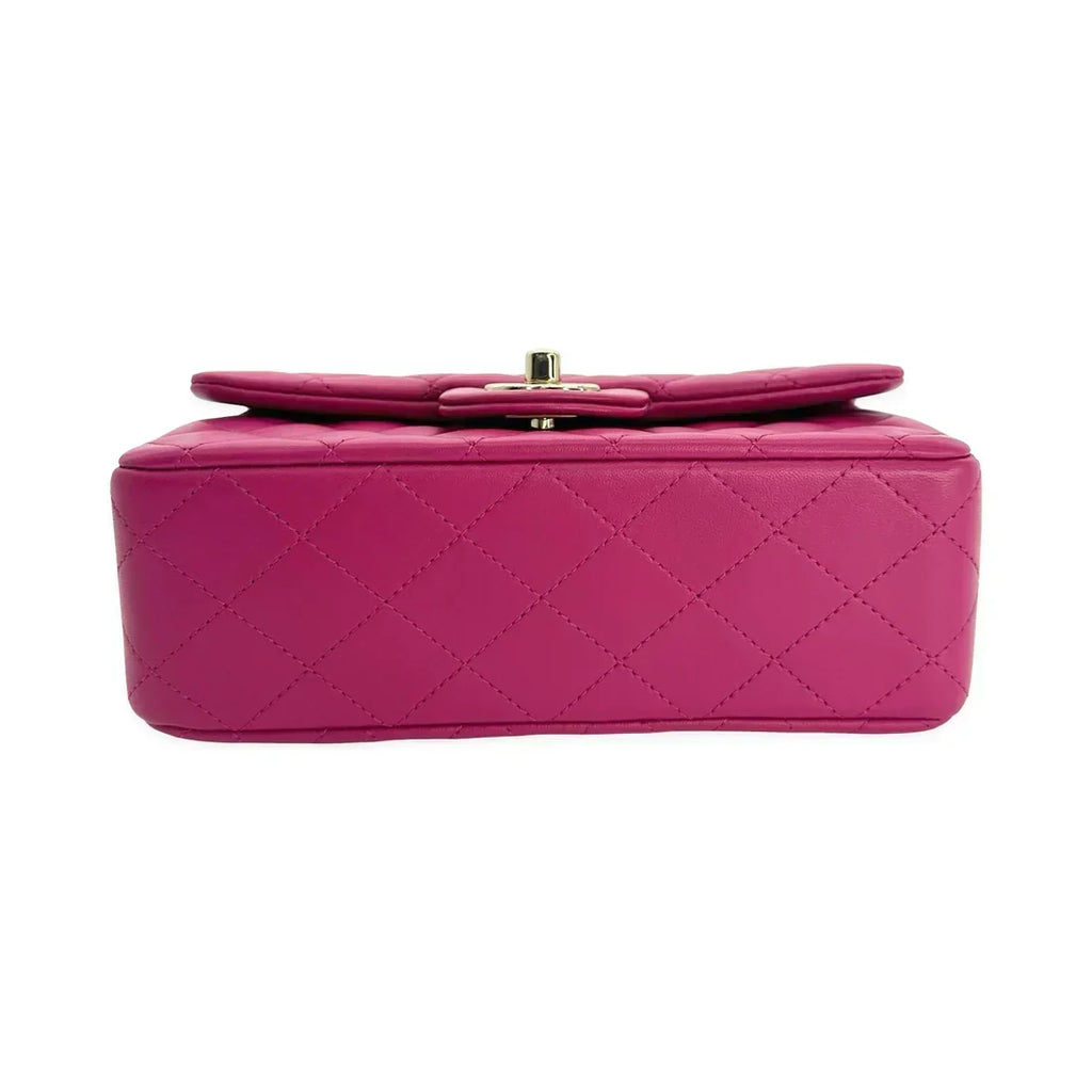 CHANEL  Quilted Lambskin Mini Rectangular Top Handle